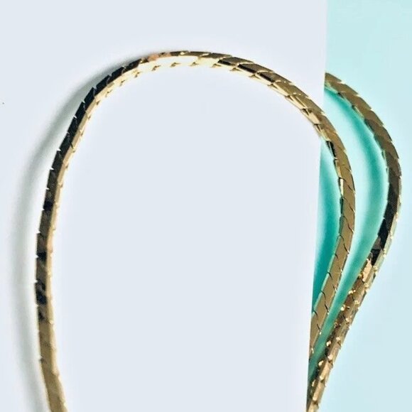 Vintage Monet Open Heart Pendant Necklace Gold Tone 28" Chain Faux Pearl - Picture 6 of 7